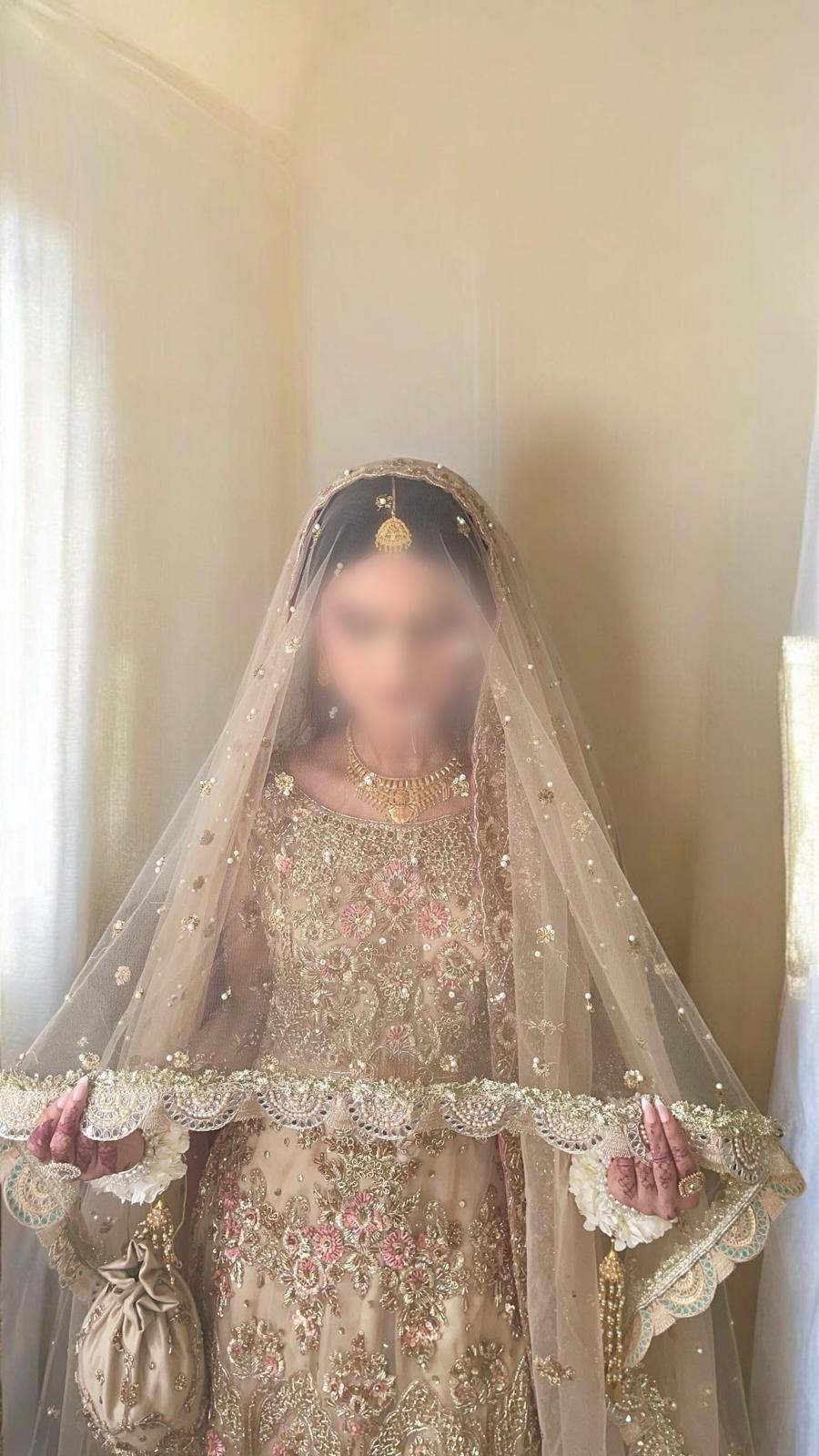 Luxury Hand-Crafted Nikkah Veil
